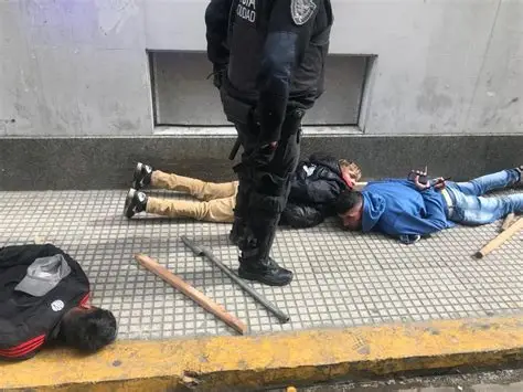 Caba: Siete detenidos acusados de cometer arrebatos durante una protesta