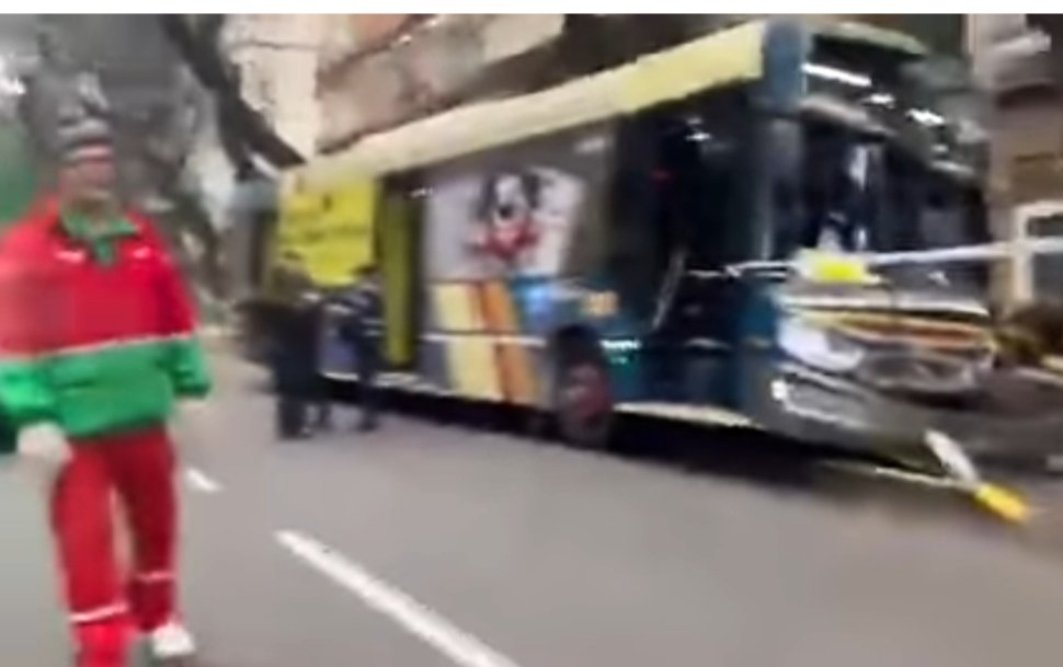 Colectivo de la línea 29 chocó contra un árbol en Palermo: hay personas heridas