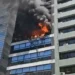 CABA : SE INCENDIO EDIFICIO A METROS DE LA CASA DE CRISTINA K